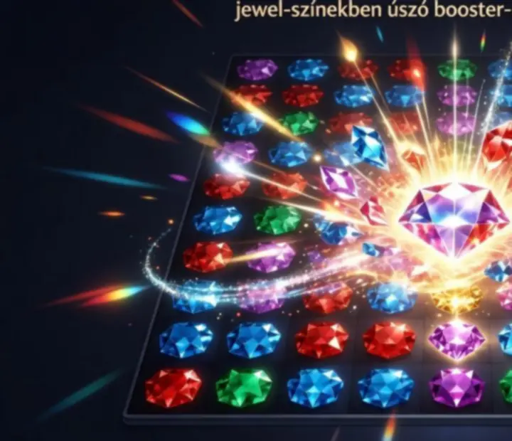 Jewels Legend különböző boosterek működés közben a pályán