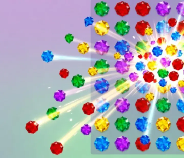 Színes effektek és animációk a Jewels Legend pályákon